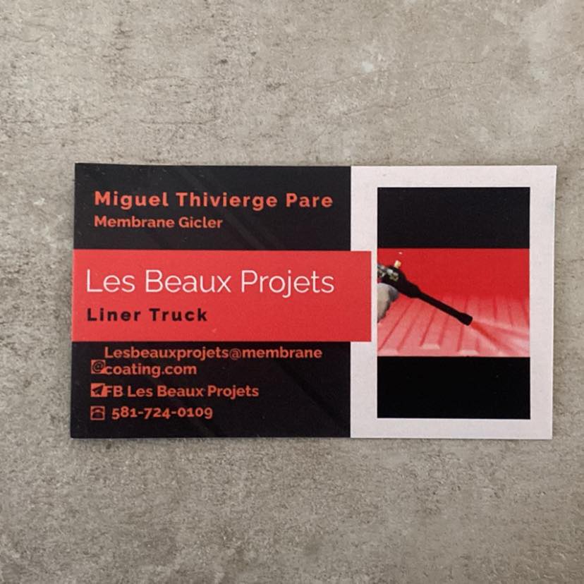 Logo Les Beaux Projets MP - Line X, Bedliner Truck Thetford Mines