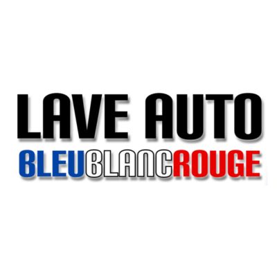Logo Lave Auto Bleu Blanc Rouge - Lave-auto Longueuil