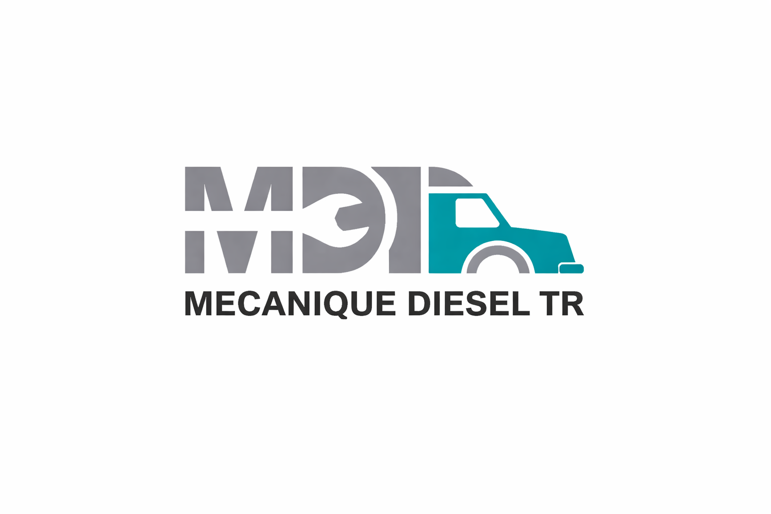 Logo Mécanique diesel TR - Garage véhicule lourd, Mécanicien remorque, Camion lourd