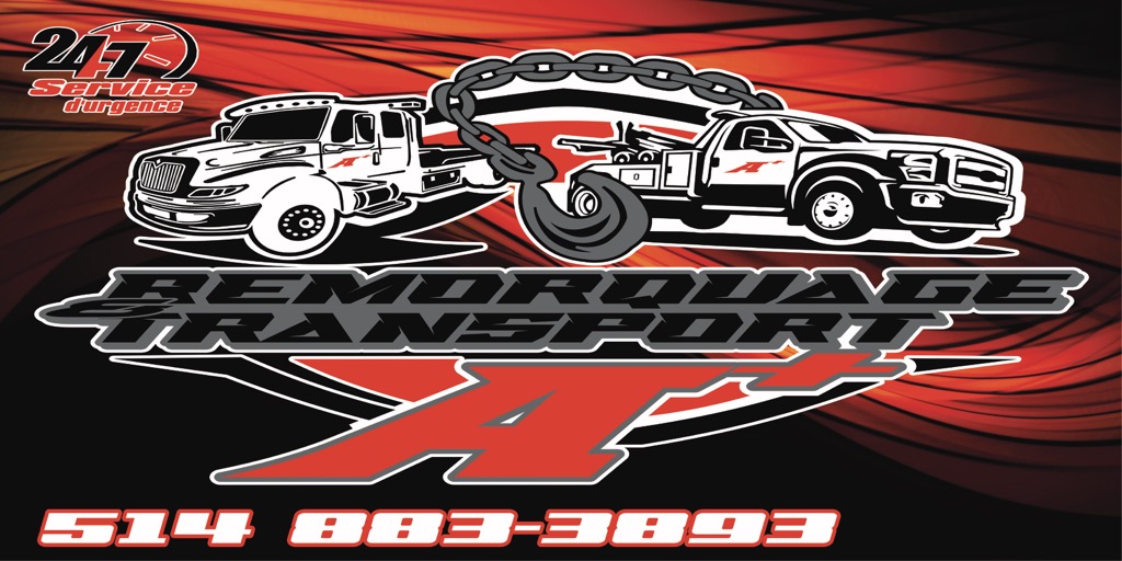Logo Remorquage A+ inc - Remorqueur, Towing