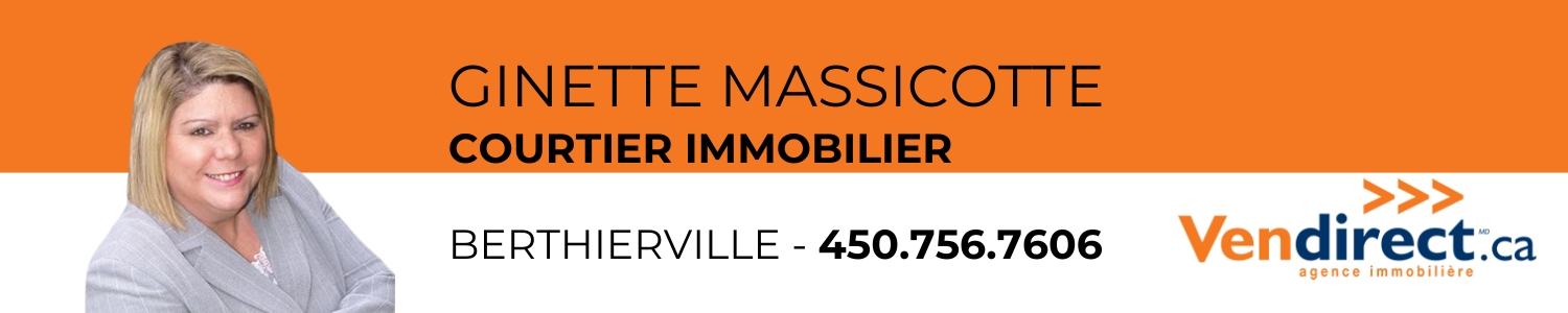 Ginette Massicotte Courtier immobilier Vendirect Berthierville