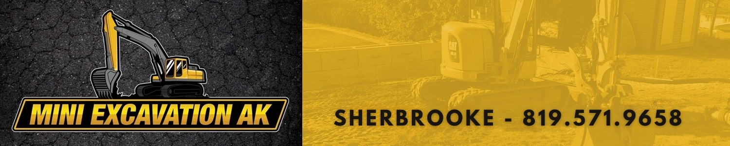 Mini-Excavation AK - Terrassement, Pose de Tourbe, Installation Sonotube Sherbrooke
