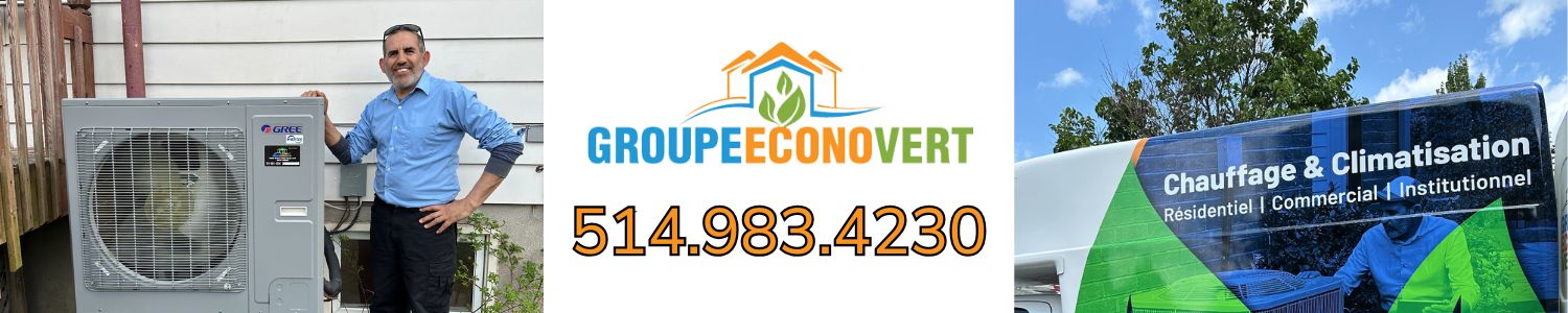 Groupe Econovert - Climatisation, Chauffage, Thermopompe chambly