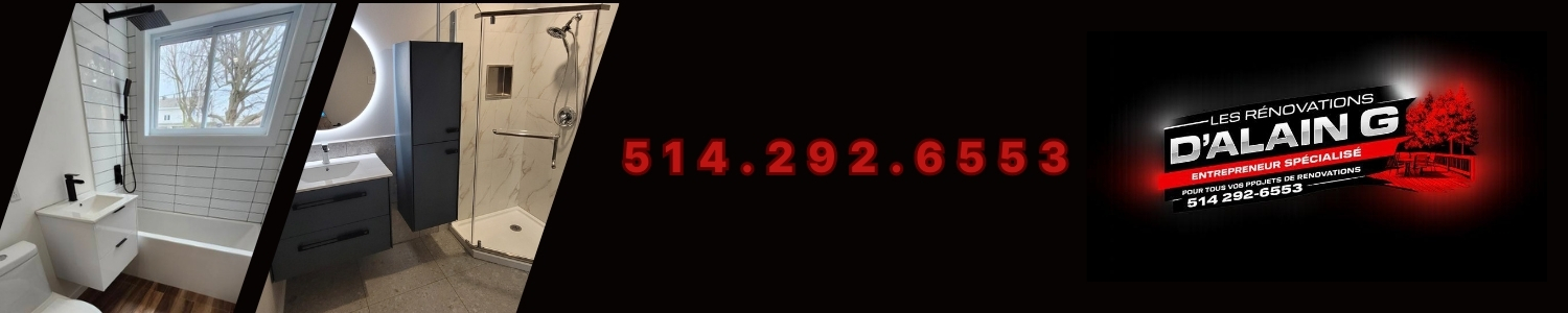 Les Rénovations D'Alain G - Entrepreneur Construction, Patio, Sous-sol, Salle de bain - Renovation Chateauguay